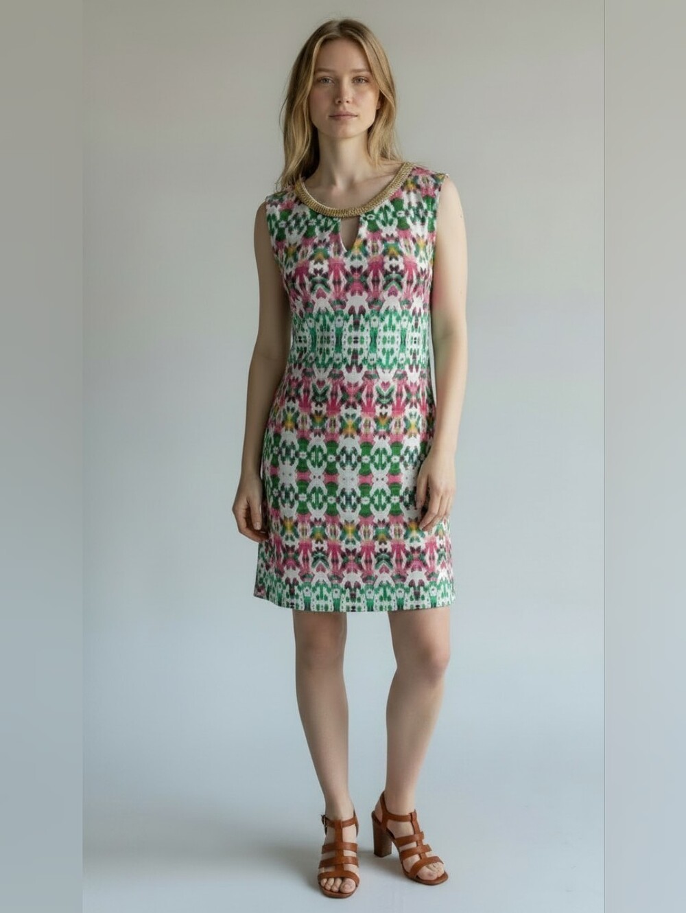 Haani Multi Color Sleeveless Dress Misses Small NWT
